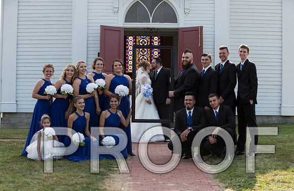 1F1A6828 aaa Wedding - Bride and Groom with Bridal party