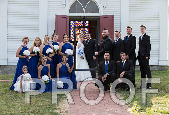 1F1A6823 aaa Wedding - Bride and Groom with Bridal party